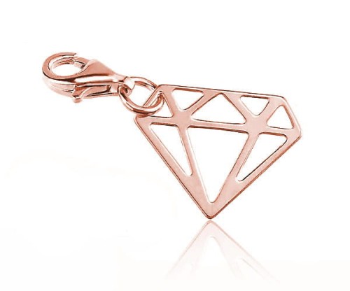 zawieszka do bransoletek charms diament
