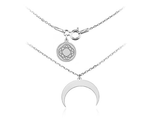 naszyjnik z księżycem lunulą