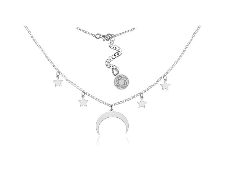 naszyjnik choker lunula gwiazdki