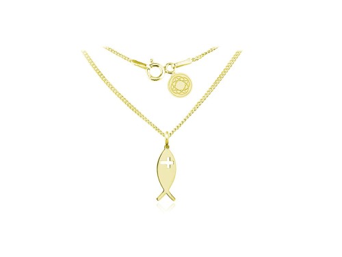 Łańcuszek z medalikiem ICHTYS