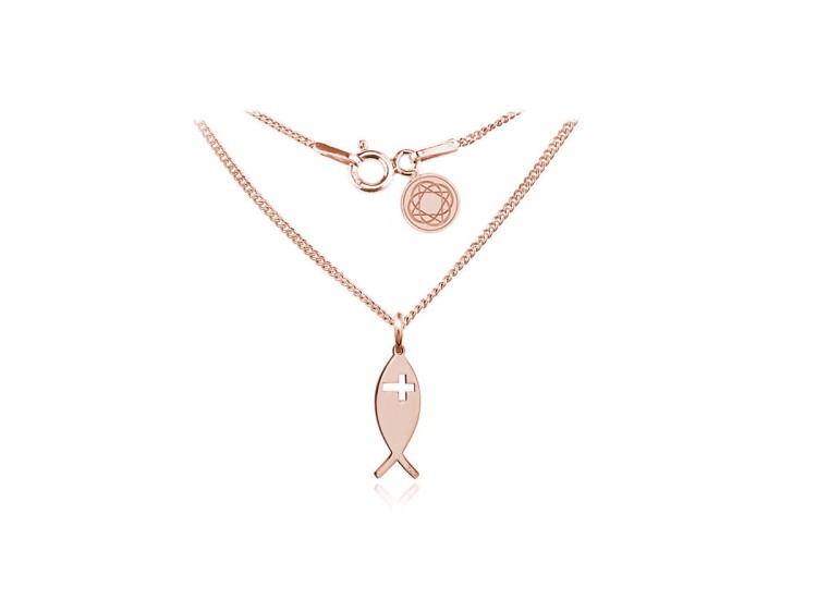 naszyjnik z medalikiem ICHTYS