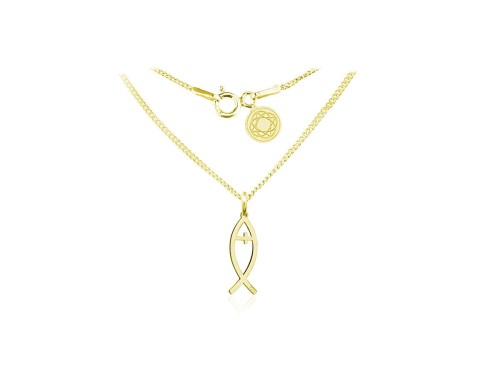 łańcuszek z medalikiem ICHTYS