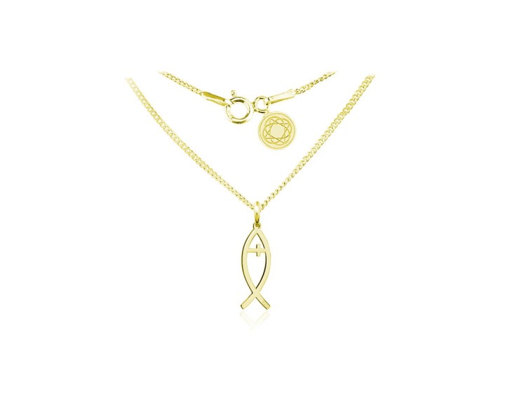 łańcuszek z medalikiem ICHTYS