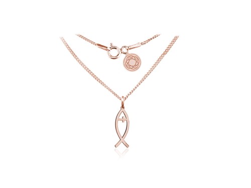 łańcuszek z medalikiem ICHTYS