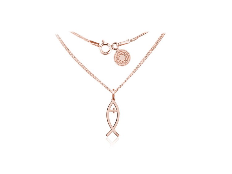 łańcuszek z medalikiem ICHTYS