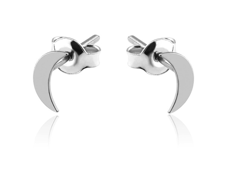 srebrne kolczyki księzyce