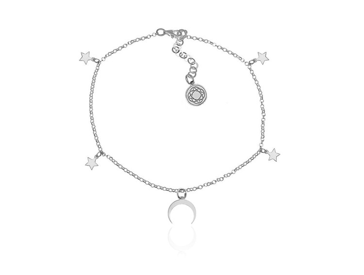 bransoletka z księżycem i gwiazdami