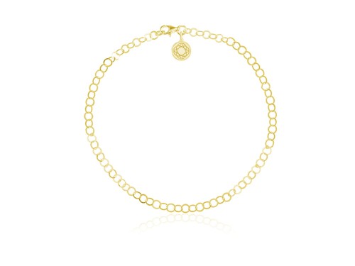 BRANSOLETKA ŁAŃCUSZKOWA - BAZA DO CHARMS - POZŁACANA