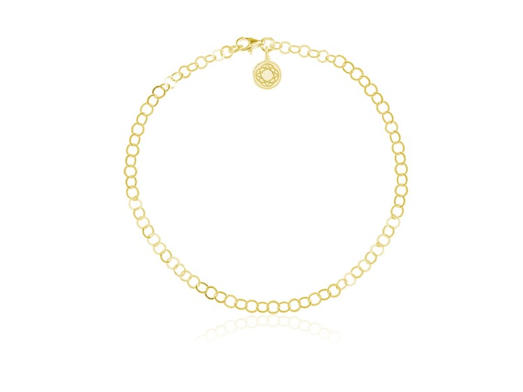 BRANSOLETKA ŁAŃCUSZKOWA - BAZA DO CHARMS - POZŁACANA