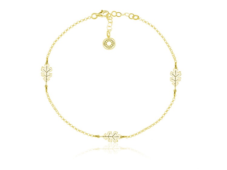 Bransoletka liscie dębu