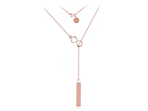 NASZYJNIK INFINITY ROSE GOLD