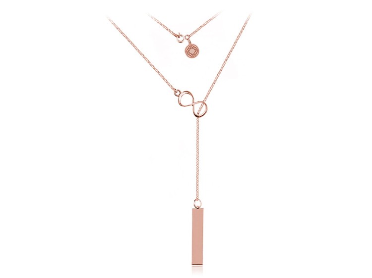 NASZYJNIK INFINITY ROSE GOLD
