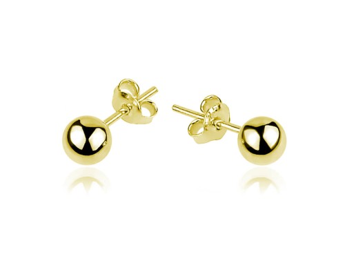 Minimalistyczne kolczyki kulki