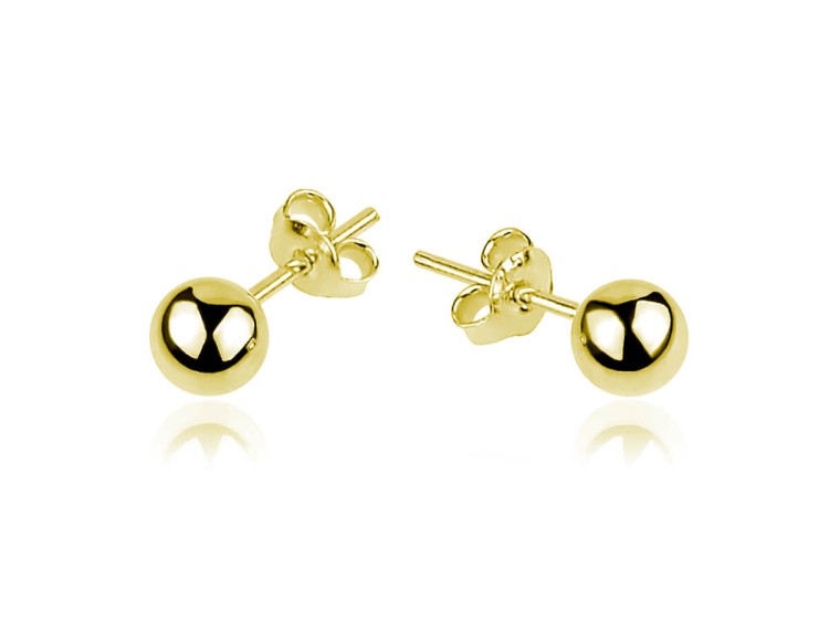 Minimalistyczne kolczyki kulki