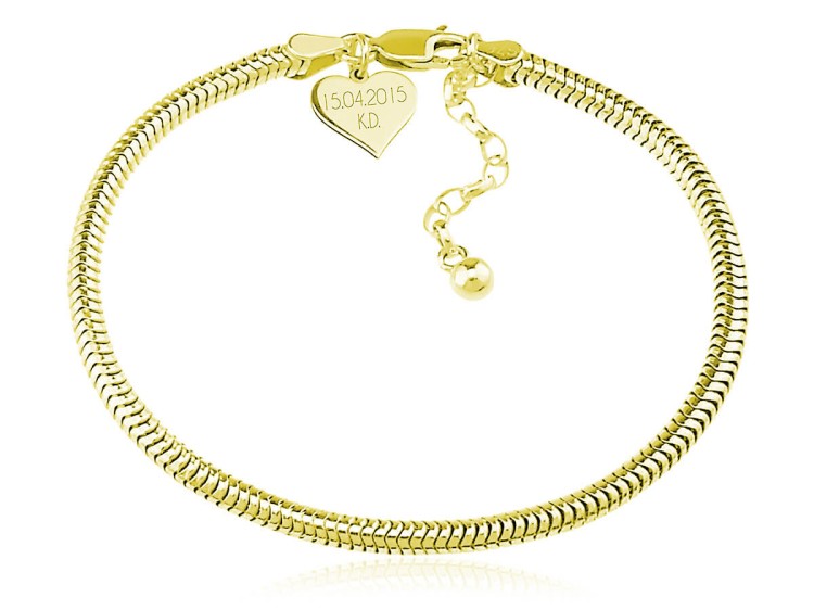 Bransoletka 24k złocenie baza pod zawieszki Beads