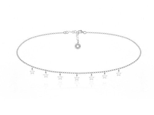 Naszyjnik Choker łańcuszek z gwiazdkami