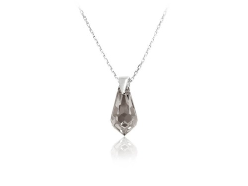Srebrny naszyjnik z kryształem Swarovski® - drop - łezka - kropla