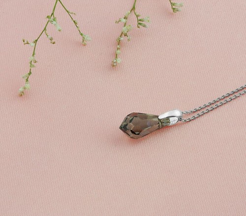 naszyjnik srebrny  z  krystzałem Swarovski®