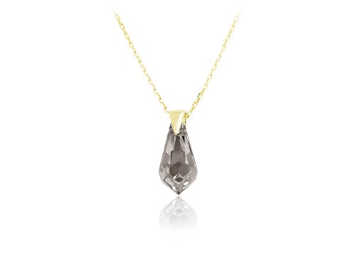 naszyjnik z kryształem Swarovski - tear drop łezka kropla