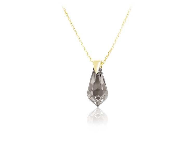 naszyjnik z kryształem Swarovski - tear drop łezka kropla