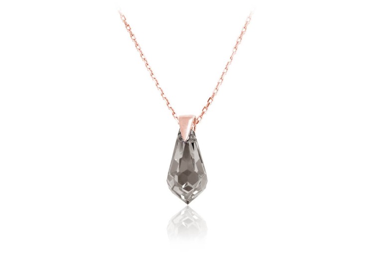 Naszyjnik z kryształem Swarovski łezka kropla