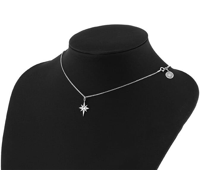 Naszyjnik Stella z gwiazdką rodowany