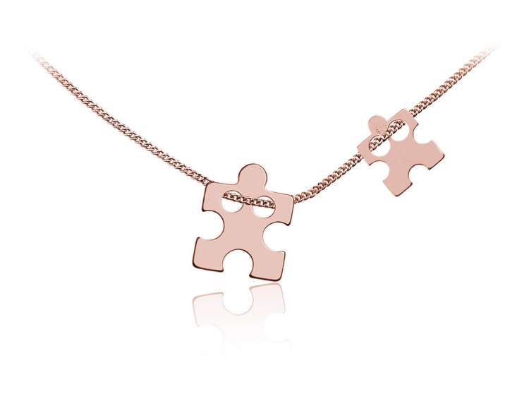 naszyjnik z puzzlami