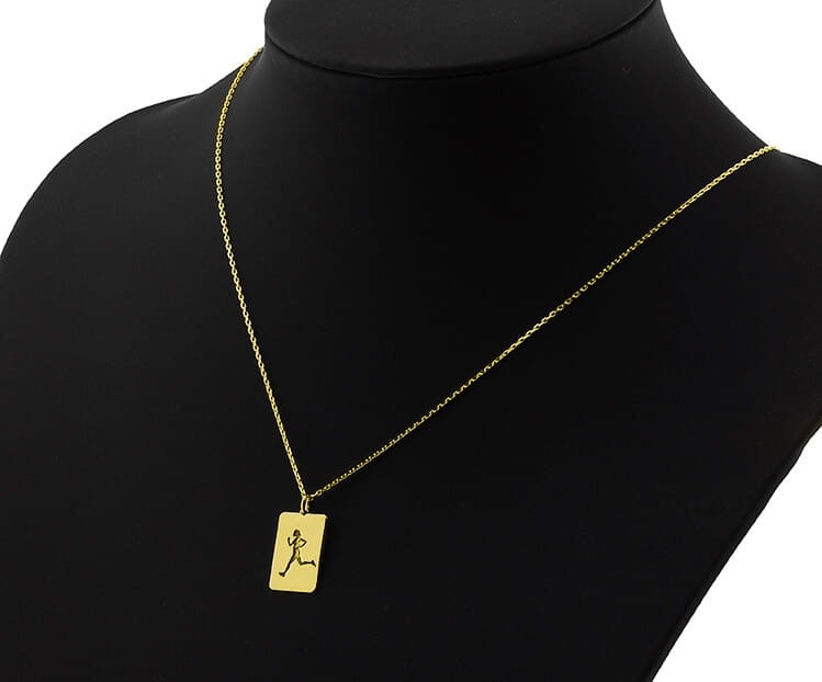 naszyjnik z biegaczką ekspozytor