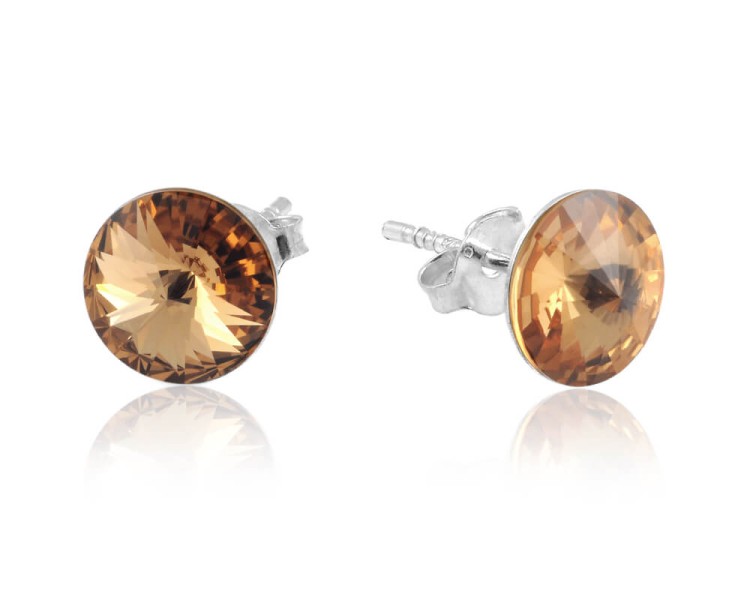 małe kolczyki z kryształkiem Swarovski