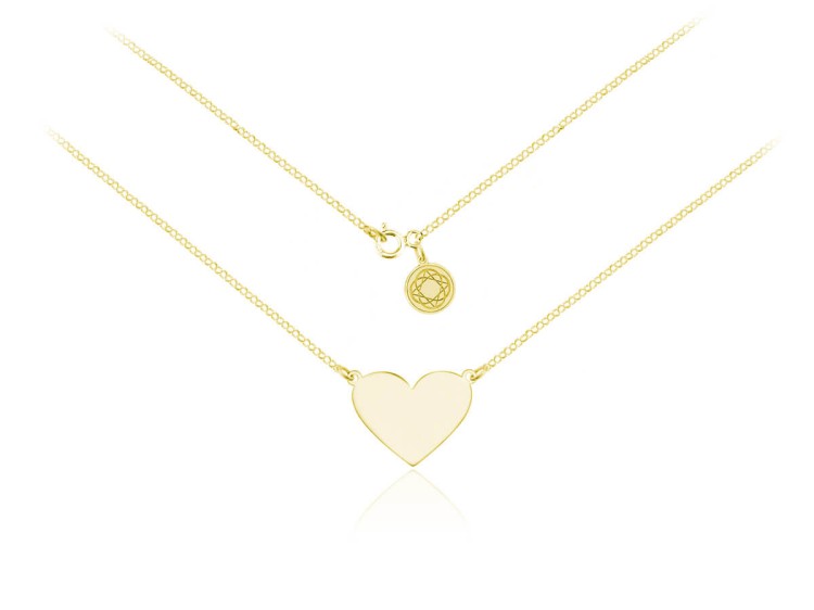 naszyjnik celebrytka z sercem
