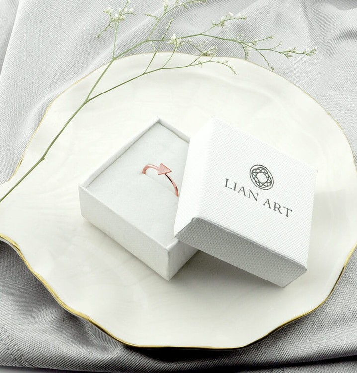 pierścionek różowe złoto