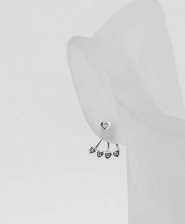 kolczyki modułowe z cyrkoniami