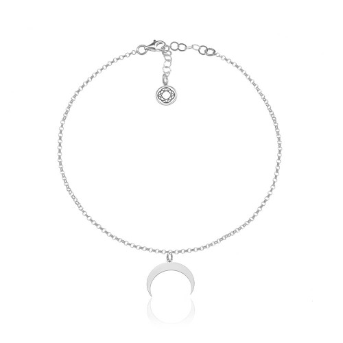 Bransoletka srebrna z księzycem Lunula