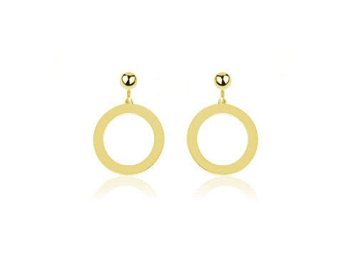 złote kolczyki koła