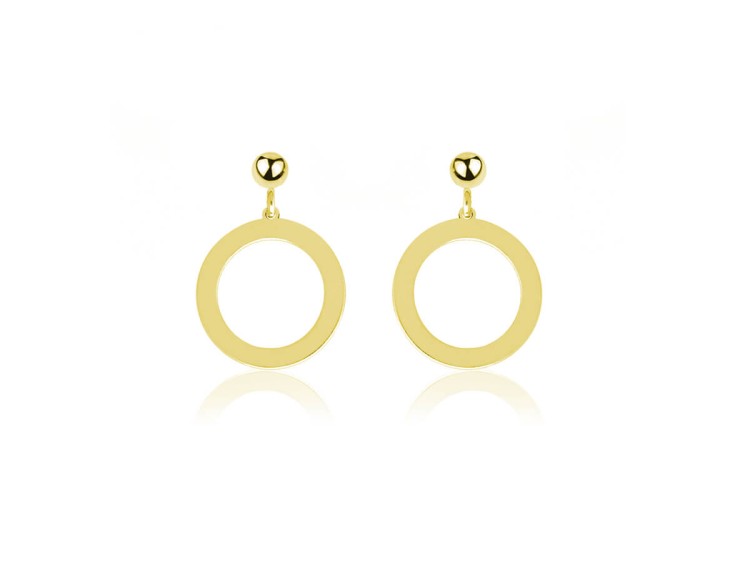 złote kolczyki koła