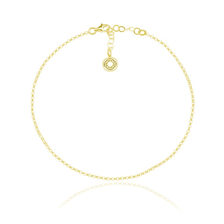 bransoletka łańcuszek na nogę