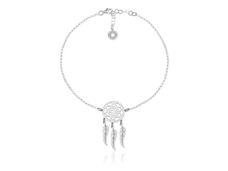 bransoletka na kostkę łapacz snów