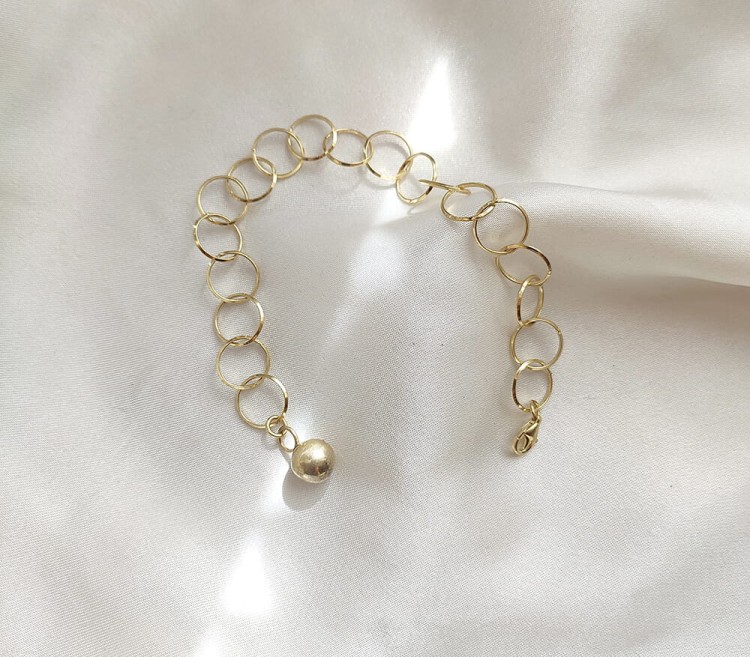 złota bransoletka koła