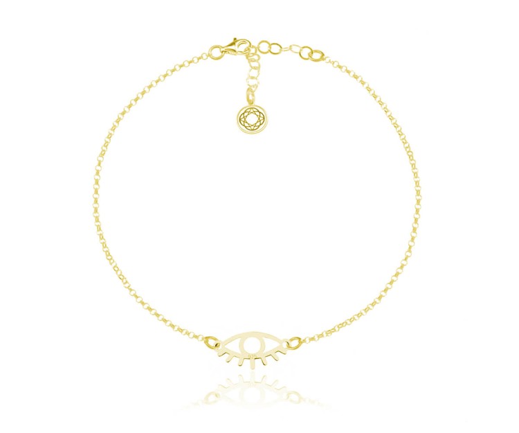 złota bransoletka z okiem