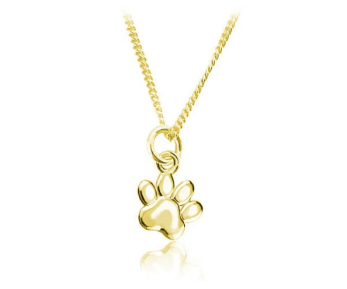 damski naszyjnik złoty łapka łapa