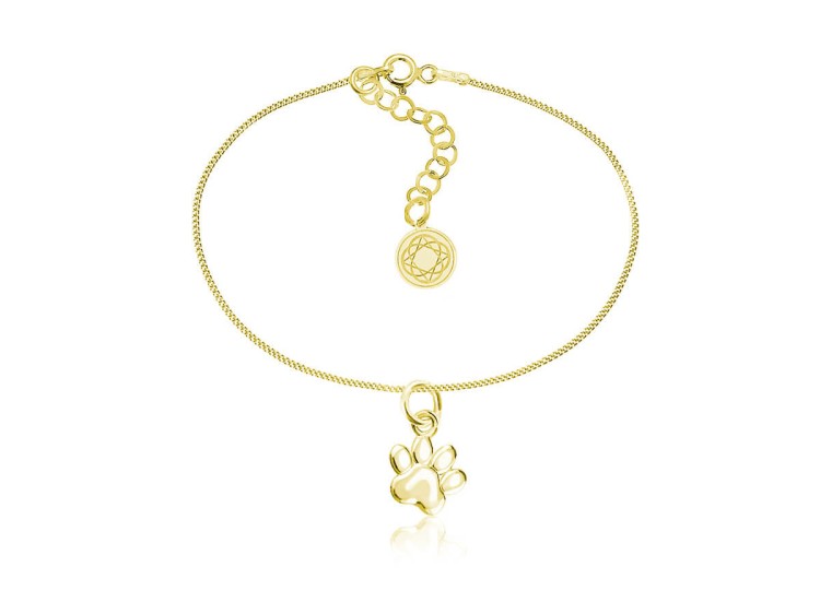 bransoletka damska z łapką łapą