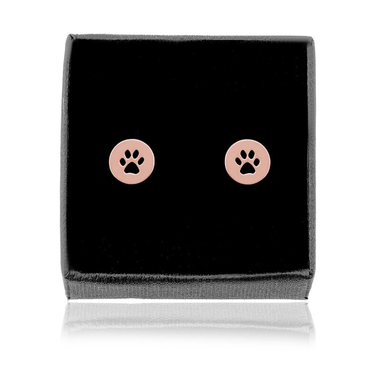 kolczyki koła z łapką