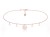 naszyjnik choker znaki zodiaku rose gold