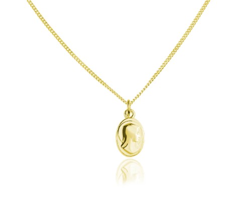 złoty medalik Matka Boska