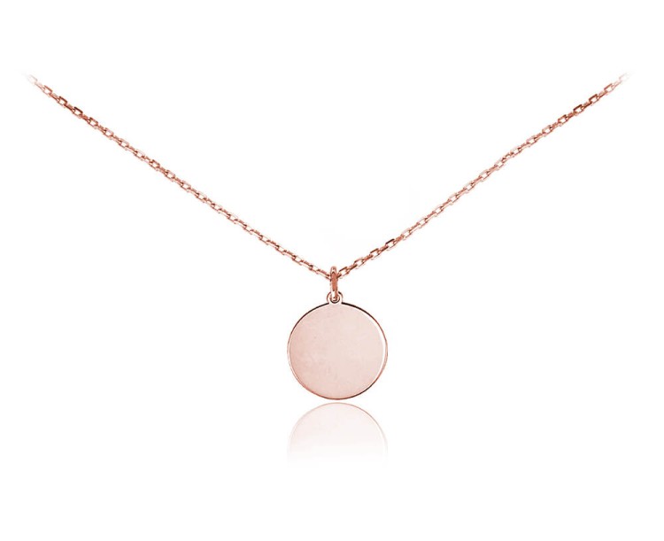 naszyjnik z medialonem kołem