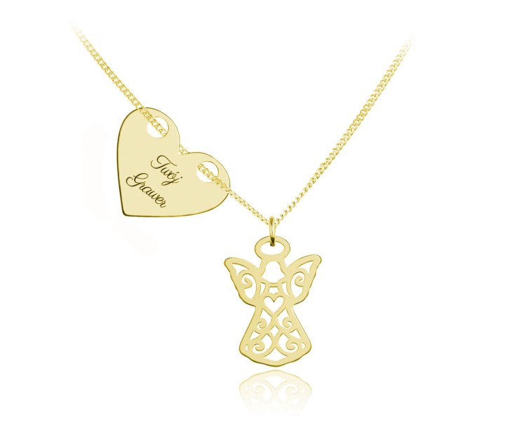 naszyjnik z aniołkiem