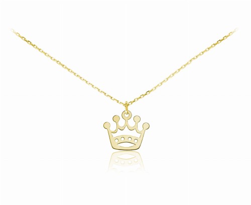 naszyjnik z ażurową koroną