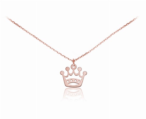 naszyjnik z ażurową koroną