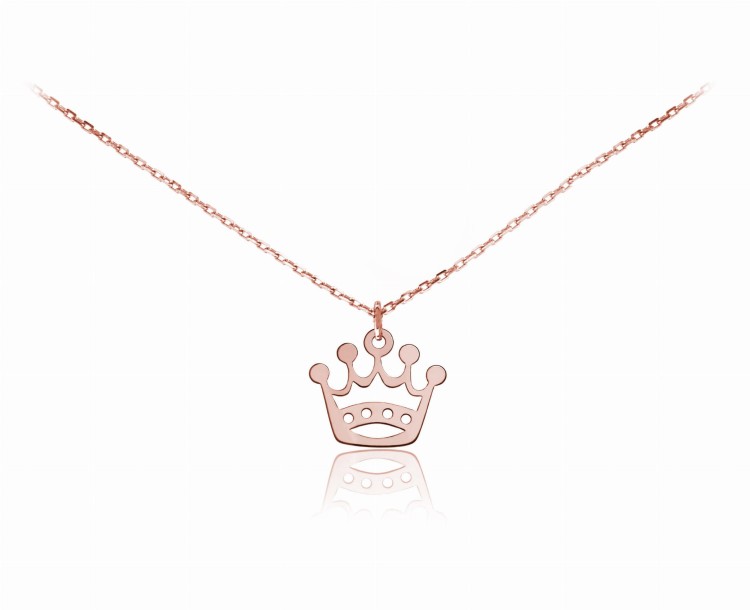 naszyjnik z ażurową koroną