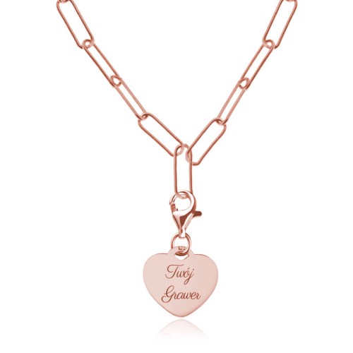 naszyjnik duże oczka detal